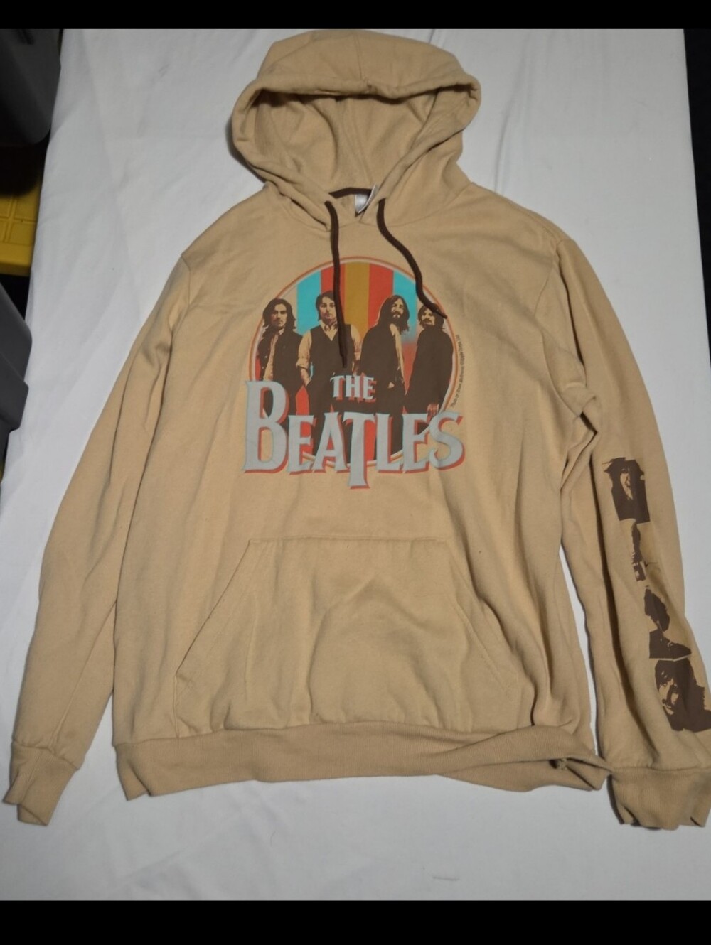 The Beatles mens size medium brown band hoodie #27